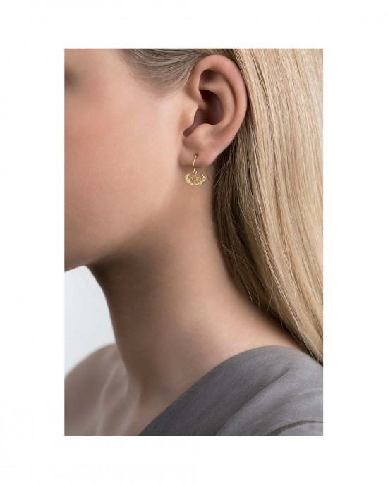 Silver Gold Plated Hook Earrings, ERIKA - HOOK EARRINGS 